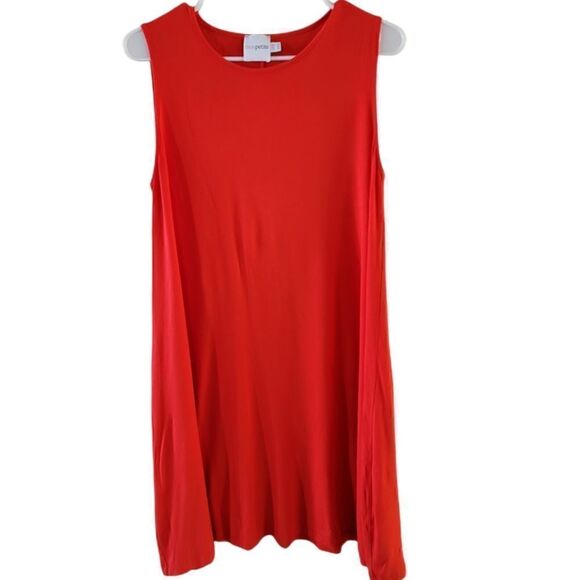 asos Petite Red Casual Midi Dress - Picture 1 of 15